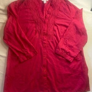 Charter Club Red Blouse